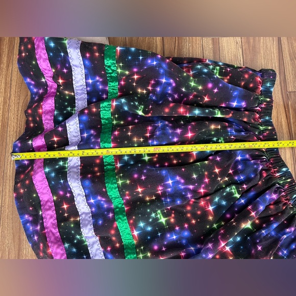 Girls Multicolor Starry Night Indigenous Ribbon Skirt - Picture 5 of 7